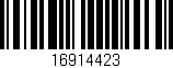 Código de barras (EAN, GTIN, SKU, ISBN): '16914423'