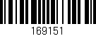 Código de barras (EAN, GTIN, SKU, ISBN): '169151'