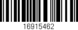 Código de barras (EAN, GTIN, SKU, ISBN): '16915462'