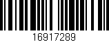 Código de barras (EAN, GTIN, SKU, ISBN): '16917289'