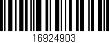 Código de barras (EAN, GTIN, SKU, ISBN): '16924903'