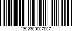 Código de barras (EAN, GTIN, SKU, ISBN): '1692600887007'