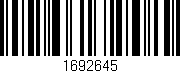 Código de barras (EAN, GTIN, SKU, ISBN): '1692645'
