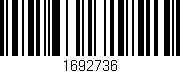 Código de barras (EAN, GTIN, SKU, ISBN): '1692736'
