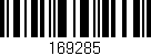 Código de barras (EAN, GTIN, SKU, ISBN): '169285'