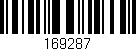 Código de barras (EAN, GTIN, SKU, ISBN): '169287'