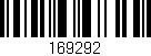 Código de barras (EAN, GTIN, SKU, ISBN): '169292'