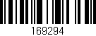 Código de barras (EAN, GTIN, SKU, ISBN): '169294'