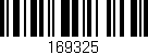 Código de barras (EAN, GTIN, SKU, ISBN): '169325'