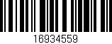 Código de barras (EAN, GTIN, SKU, ISBN): '16934559'