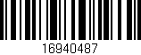 Código de barras (EAN, GTIN, SKU, ISBN): '16940487'