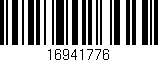 Código de barras (EAN, GTIN, SKU, ISBN): '16941776'