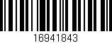 Código de barras (EAN, GTIN, SKU, ISBN): '16941843'