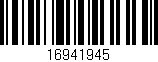Código de barras (EAN, GTIN, SKU, ISBN): '16941945'