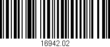 Código de barras (EAN, GTIN, SKU, ISBN): '16942.02'