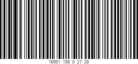 Código de barras (EAN, GTIN, SKU, ISBN): '16951_158_0_27/28'