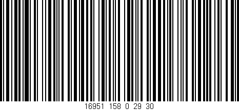 Código de barras (EAN, GTIN, SKU, ISBN): '16951_158_0_29/30'