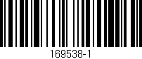 Código de barras (EAN, GTIN, SKU, ISBN): '169538-1'