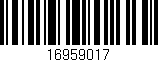 Código de barras (EAN, GTIN, SKU, ISBN): '16959017'