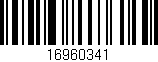 Código de barras (EAN, GTIN, SKU, ISBN): '16960341'
