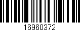 Código de barras (EAN, GTIN, SKU, ISBN): '16960372'