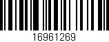Código de barras (EAN, GTIN, SKU, ISBN): '16961269'