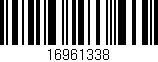 Código de barras (EAN, GTIN, SKU, ISBN): '16961338'
