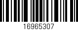 Código de barras (EAN, GTIN, SKU, ISBN): '16965307'