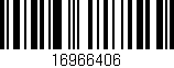 Código de barras (EAN, GTIN, SKU, ISBN): '16966406'