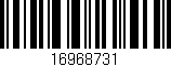 Código de barras (EAN, GTIN, SKU, ISBN): '16968731'