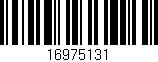 Código de barras (EAN, GTIN, SKU, ISBN): '16975131'