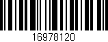 Código de barras (EAN, GTIN, SKU, ISBN): '16978120'