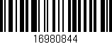 Código de barras (EAN, GTIN, SKU, ISBN): '16980844'