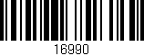 Código de barras (EAN, GTIN, SKU, ISBN): '16990'