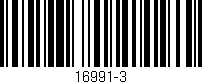 Código de barras (EAN, GTIN, SKU, ISBN): '16991-3'