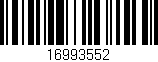 Código de barras (EAN, GTIN, SKU, ISBN): '16993552'