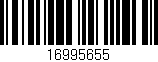 Código de barras (EAN, GTIN, SKU, ISBN): '16995655'