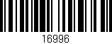 Código de barras (EAN, GTIN, SKU, ISBN): '16996'