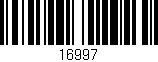 Código de barras (EAN, GTIN, SKU, ISBN): '16997'