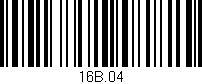 Código de barras (EAN, GTIN, SKU, ISBN): '16B.04'