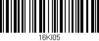 Código de barras (EAN, GTIN, SKU, ISBN): '16KI05'