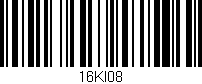 Código de barras (EAN, GTIN, SKU, ISBN): '16KI08'