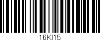 Código de barras (EAN, GTIN, SKU, ISBN): '16KI15'