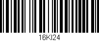Código de barras (EAN, GTIN, SKU, ISBN): '16KI24'