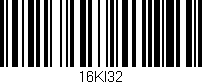 Código de barras (EAN, GTIN, SKU, ISBN): '16KI32'