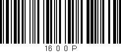 Código de barras (EAN, GTIN, SKU, ISBN): '16_0_0_P'