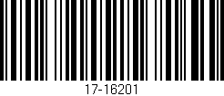 Código de barras (EAN, GTIN, SKU, ISBN): '17-16201'