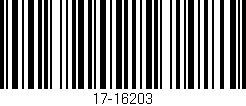 Código de barras (EAN, GTIN, SKU, ISBN): '17-16203'