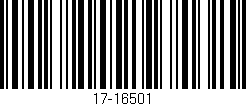 Código de barras (EAN, GTIN, SKU, ISBN): '17-16501'
