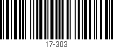 Código de barras (EAN, GTIN, SKU, ISBN): '17-303'